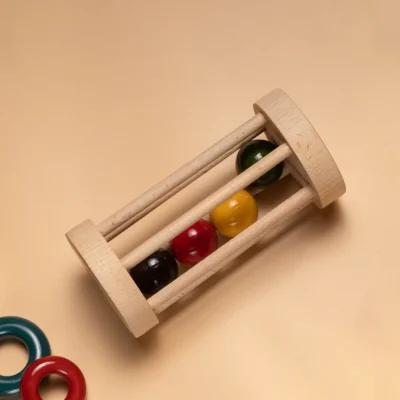 Wooden Rolling Rattle